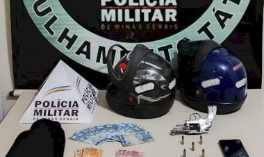 Homem preso e menor apreendido por roubo a posto de combustível em Viçosa