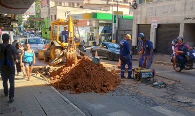Rua Padre Serafim fica parcialmente interditada até o final da tarde desta terça