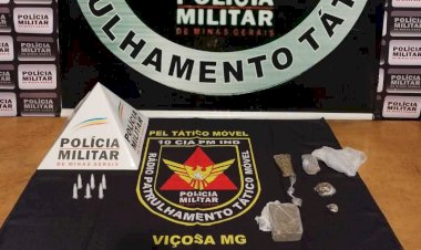 Polícia apreende drogas no bairro União, em Viçosa