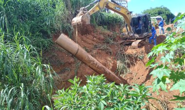 Saae Viçosa reconstrói interceptores de esgoto na Ponte do Walter e no Laranjal