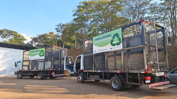 Novos caminhões reforçam coleta seletiva em Viçosa