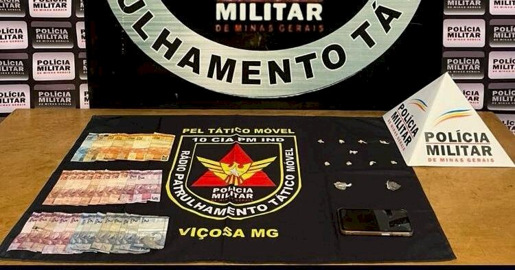 Dupla é presa por tráfico de drogas no bairro Vale do Sol, em Viçosa