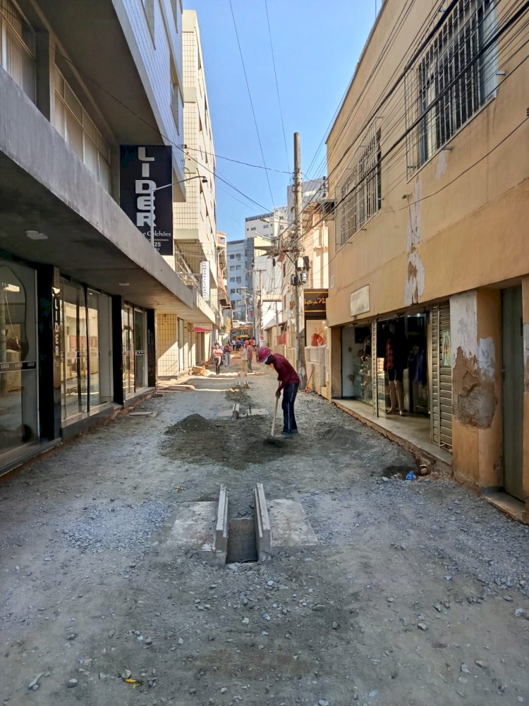 Obras na Doutor Horta entram na fase de compactação