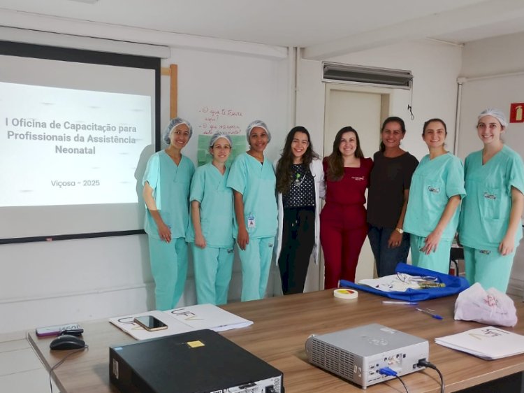 Profissionais do HSS recebem treinamento da UFV para alívio da dor em recém-nascidos