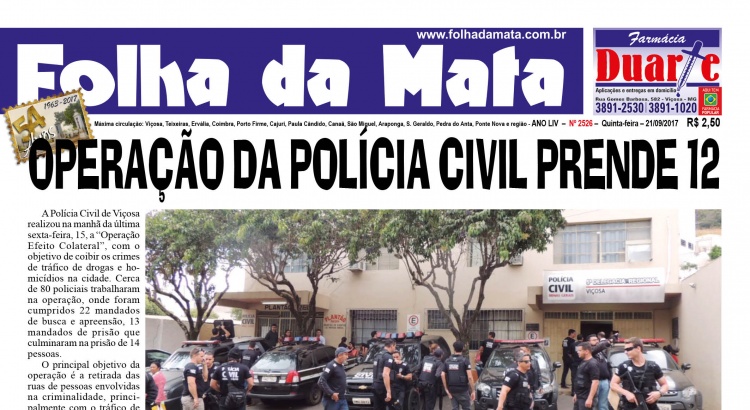 Capa da próxima edição