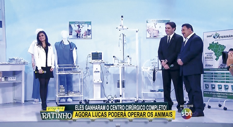 Bemed e CPT Cursos Presenciais realizam sonho de jovem veterinário no Programa do Ratinho