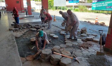 Rodoviária de Viçosa recebe manutenção em pontos de circulação de veículos