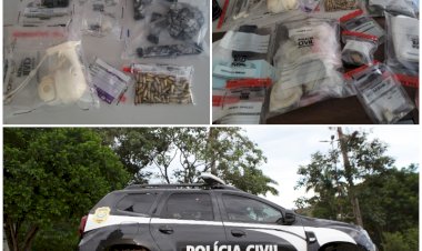 Polícia prende três homens e apreende arsenal em Viçosa