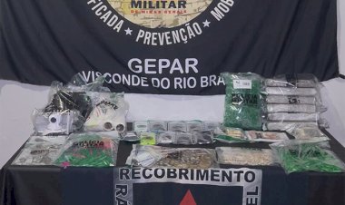 Cinco pessoas são presas por tráfico de drogas em Visconde do Rio Branco