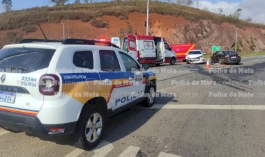 Colisão deixa dois feridos na BR-120 em Viçosa