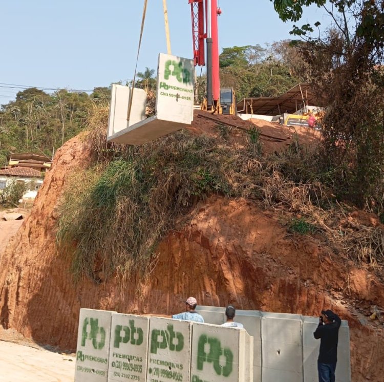 Empresa começa assentamento das aduelas no Pacheco