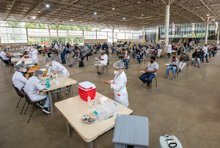 Vacinação contra a Covid na região está mais avançada que a média de MG