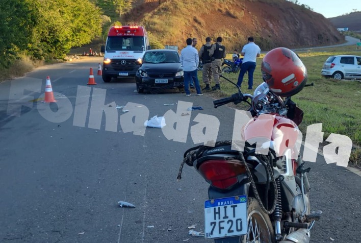 Motoqueiro fica ferido em acidente no Trevo da Reciclagem