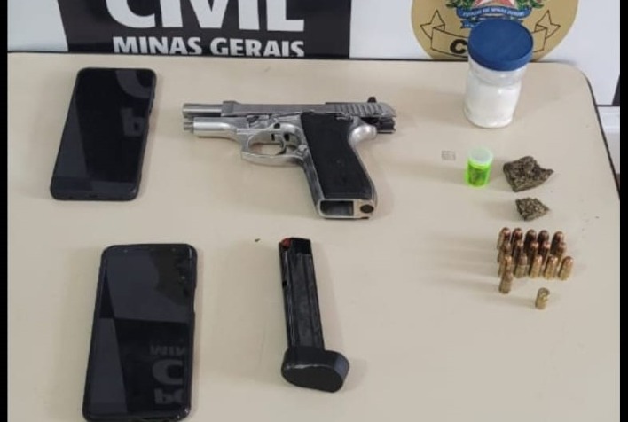 Homem é preso em Viçosa com arma, munições e drogas