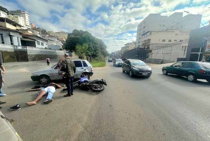 Motociclista fica ferido em acidente no João Braz