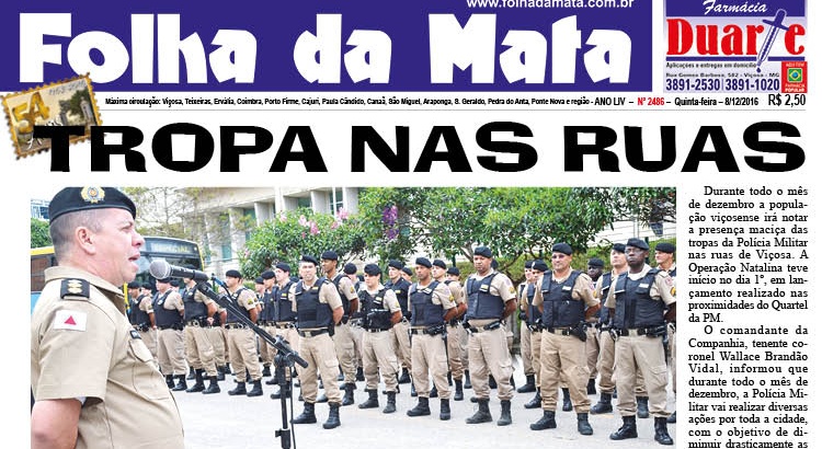 Capa da próxima edição