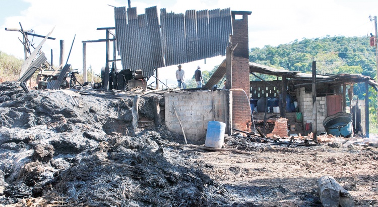 Ladrões ateiam fogo em propriedade rural após furto