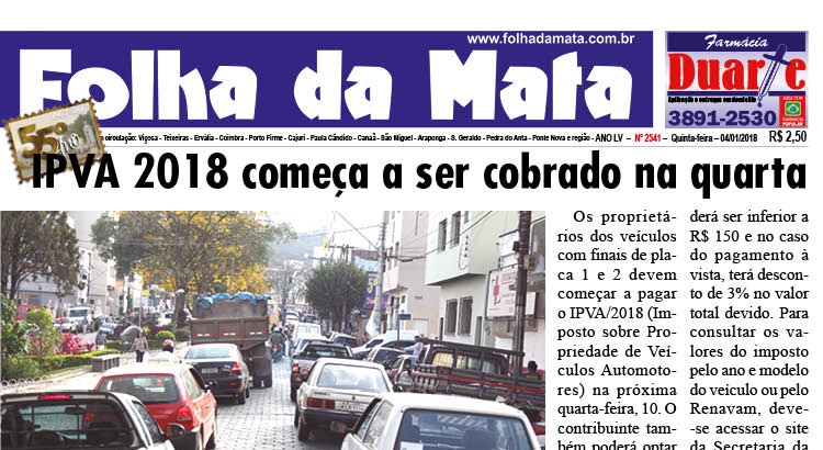 Capa da próxima edição