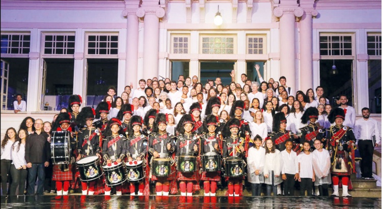 Chuvas não comprometem o sucesso da Cantata de Natal