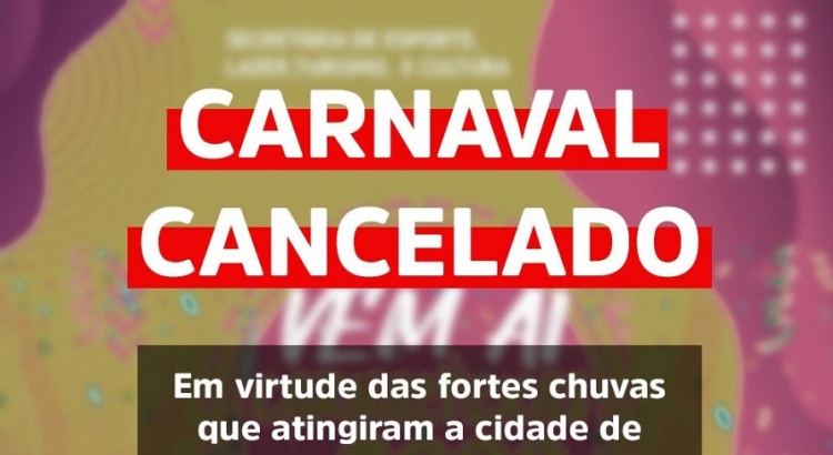 Carnaval CANCELADO